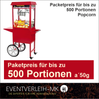 Zubehör - 500er Packetpreis für Popcorn - VERKAUFSWARE